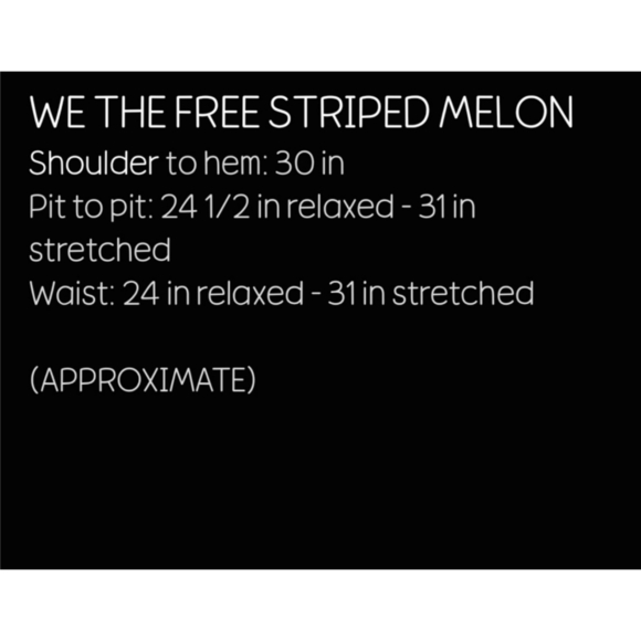 FREE PEOPLE We The Free ALL I NEED TEE, V Neck Striped, Oversized, Front Pocket - Picture 16 of 16